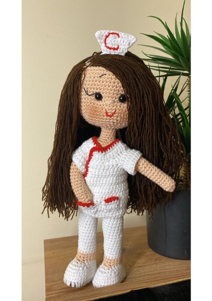 Elite 30CM Amigurumi Hemşire El Emeği 1 Adet
