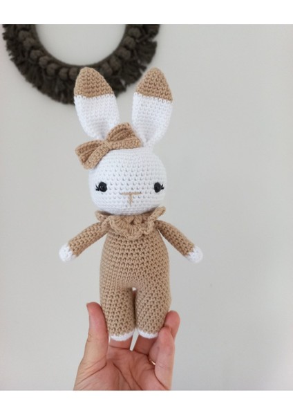 Elite Amigurumi Sevimli Tavşan Organik Oyuncak Uyku Arkadaşı 1 Adet