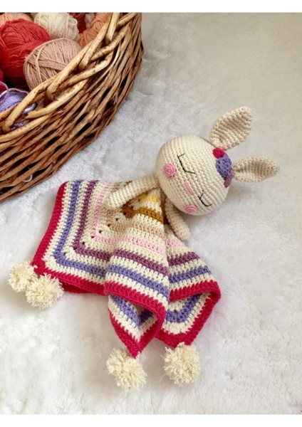 Elite Amigurumi Sevimli Battaniyesi Uyku Arkadaşı Organik Örgü Oyuncak 1 Adet