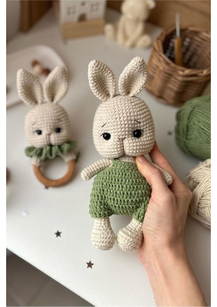 Amigurumi Tavşan Green 2li Set 1 Adet