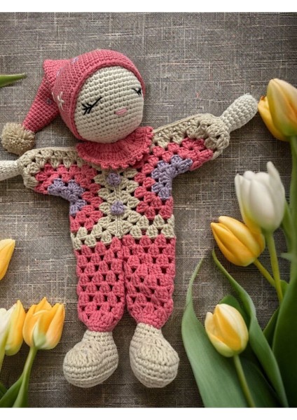 Amigurumi Uykucu Bebek Uyku Arkadaşı Hediyelik Oyuncak 1 Adet