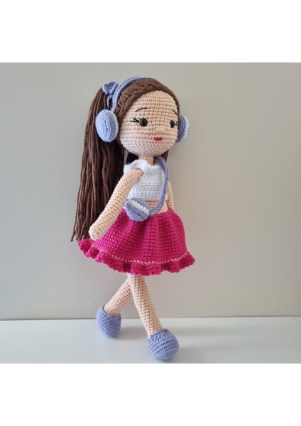 Amigurumi Melodiya Bebek Örgü Oyuncak 1 Adet