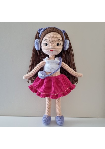Amigurumi Melodiya Bebek Örgü Oyuncak 1 Adet