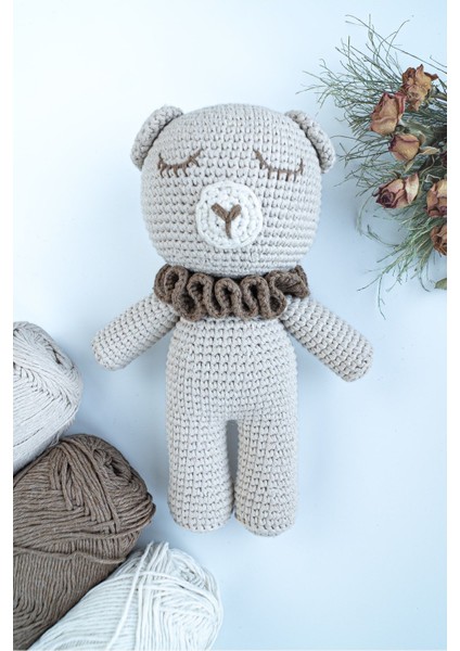 Uyku Arkadaşı Ayıcık Oyuncak, Amigurumi Bebek, Uyku Arkadaşı, Örge Bebek Oyuncak 1 Adet
