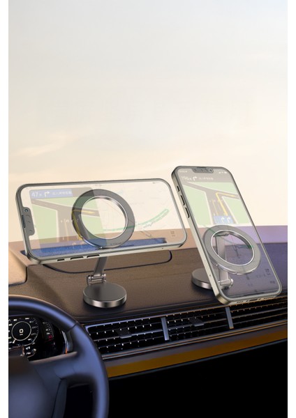 Araç Içi Katlanabilir Magsafe ile Uyumlu 360° Dönebilen Manyetik Telefon Tutucu H800 fırsatları