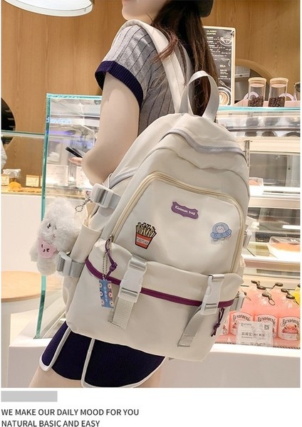 Büyük Kapasiteli Okul Kızlar Küçük Taze Sırt Kız Arkadaşları Sevimli Kampüs Ortaokul Öğrencisi Sırt Çantası (Yurt Dışından) fiyatları