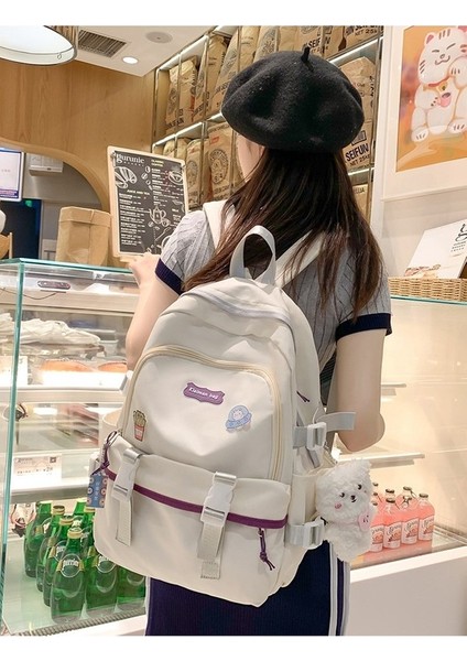 Büyük Kapasiteli Okul Kızlar Küçük Taze Sırt Kız Arkadaşları Sevimli Kampüs Ortaokul Öğrencisi Sırt Çantası (Yurt Dışından) modelleri