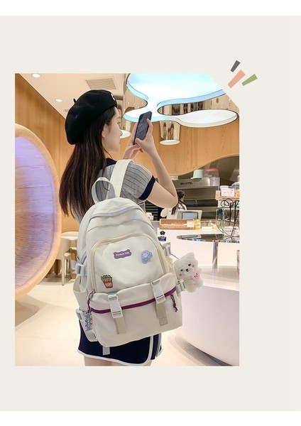 Büyük Kapasiteli Okul Kızlar Küçük Taze Sırt Kız Arkadaşları Sevimli Kampüs Ortaokul Öğrencisi Sırt Çantası (Yurt Dışından) indirimleri