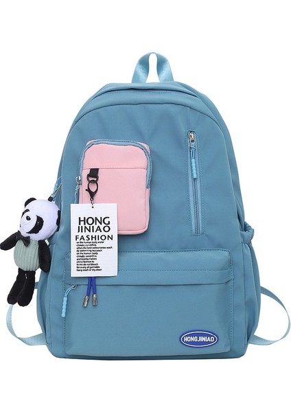 Okul Taze ve Şık Kadın Üniversite Öğrencisi Lise Ortaokul Öğrencisi Sırt Büyük Kapasiteli Sırt Çantası (Yurt Dışından)