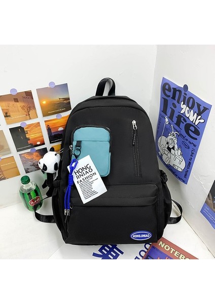 Okul Taze ve Şık Kadın Üniversite Öğrencisi Lise Ortaokul Öğrencisi Sırt Büyük Kapasiteli Sırt Çantası (Yurt Dışından) modelleri