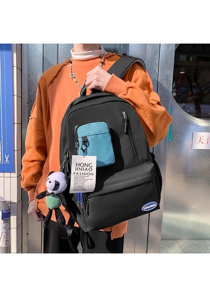 Okul Taze ve Şık Kadın Üniversite Öğrencisi Lise Ortaokul Öğrencisi Sırt Büyük Kapasiteli Sırt Çantası (Yurt Dışından) fırsatları