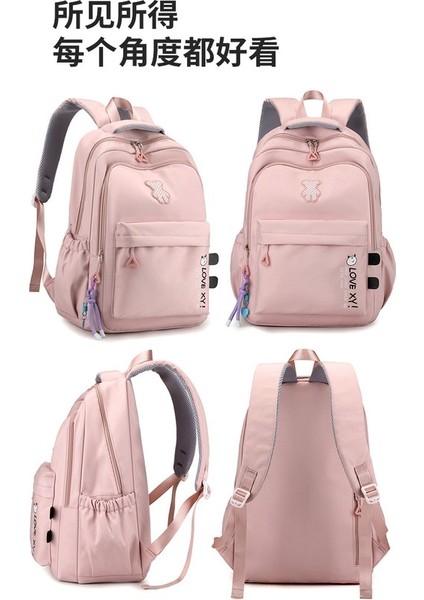 Okul Kadın Ortaokul Öğrencileri Büyük Kapasiteli Sırt Kızlar Koleji Rüzgar Seyahat Sırt Kadın Yaz Çanta (Yurt Dışından) modelleri