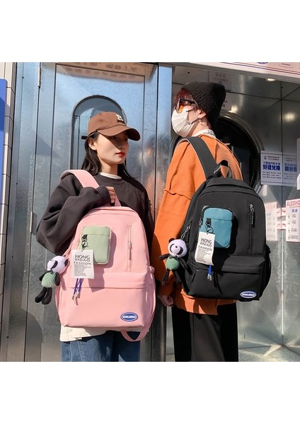 Okul Taze ve Şık Kadın Üniversite Öğrencisi Lise Ortaokul Öğrencisi Sırt Büyük Kapasiteli Sırt Çantası (Yurt Dışından) indirimleri
