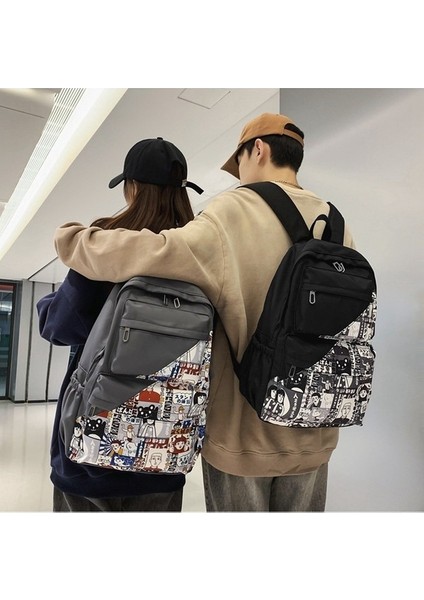 Grafiti Okul Kadın Ortaokul Lise Öğrencisi Erkek Büyük Kapasiteli Mori Sırt Çantası (Yurt Dışından) modelleri