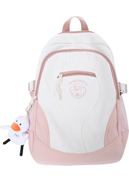 Rahat Orta Okul Öğrenci Sırt Çantası 2023 Yeni Moda Trendi Büyük Kapasiteli Okul Çantası Kore Versiyonu Basit Çift Sırt Çantası (Yurt Dışından) fiyatları