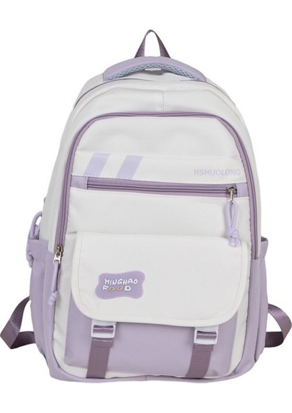 Kore Versiyonu Küçük Taze Moda Basit Bayan Omuz Sırt Seyahat ve Eğlence Büyük Kapasiteli Öğrenci Okul Çantası (Yurt Dışından)