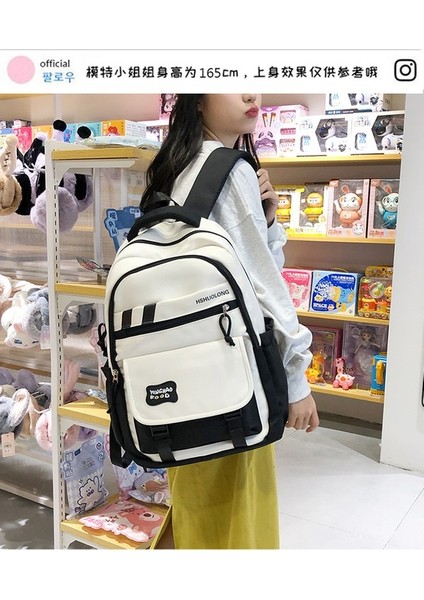 Kore Versiyonu Küçük Taze Moda Basit Bayan Omuz Sırt Seyahat ve Eğlence Büyük Kapasiteli Öğrenci Okul Çantası (Yurt Dışından) fırsatları