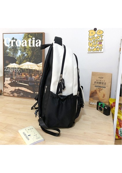 Kore Versiyonu Küçük Taze Moda Basit Bayan Omuz Sırt Seyahat ve Eğlence Büyük Kapasiteli Öğrenci Okul Çantası (Yurt Dışından) indirimleri