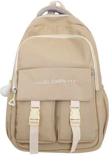 Okul Kadın Büyük Kapasiteli Lise Ortaokul Öğrencileri Sırt Çok Bölmeli Naylon Bez Sırt Çantası (Yurt Dışından) fiyatları