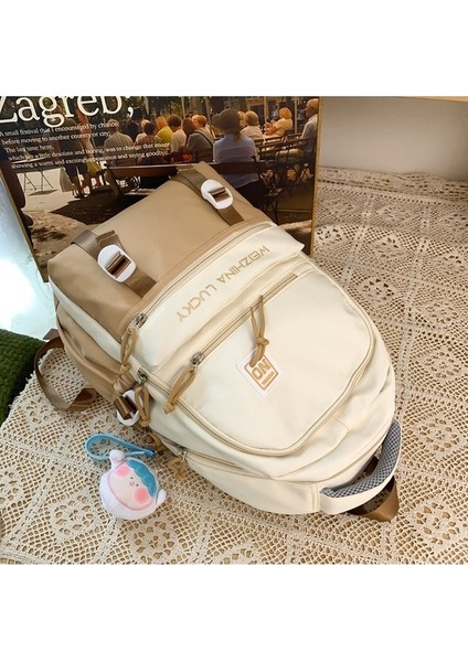 Sırt Çantası Kadın 2023 Yeni Trendy Seyahat Oxford Kumaş Sırt Çantası Kadın Çok Yönlü Moda Tuval Büyük Kapasiteli Okul Çantası (Yurt Dışından) indirimleri