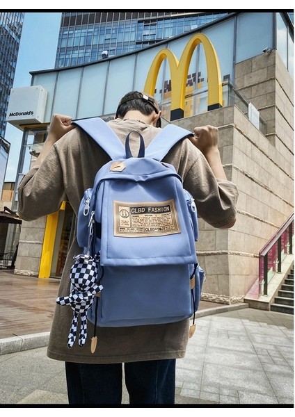 Japon Açık Hava Seyahat Dubleks Niş Tasarım Büyük Kapasiteli Aşınmaya Dayanıklı Ortaokul Lise Öğrenci Kitap Kolye Ile Çanta (Yurt Dışından) modelleri