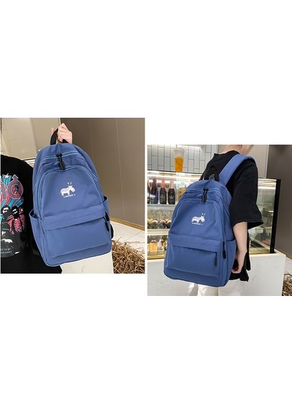 Ortaokul Öğrencileri Lise Öğrencileri Sırt Çantası Kadın Büyük Kapasiteli Çok Katmanlı Basit Ortaokul Öğrencileri Sırt Çantası Moda Okul Çantası (Yurt Dışından) fırsatları