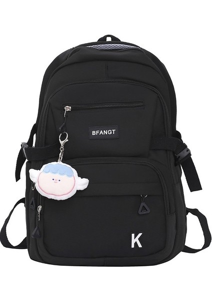 Ortaokul ve Lise Öğrencileri Üniversite Öğrencileri Düz Renk Sırt Sırt Büyük Kapasiteli Okul Kadın Çantası (Yurt Dışından)