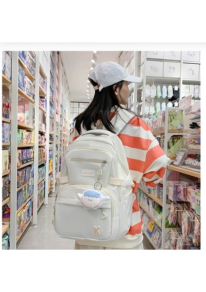 Ortaokul ve Lise Öğrencileri Üniversite Öğrencileri Düz Renk Sırt Sırt Büyük Kapasiteli Okul Kadın Çantası (Yurt Dışından) fırsatları