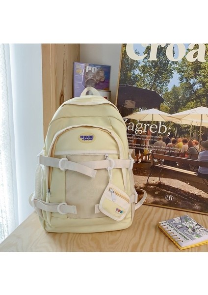 Öğrenci Okul Rahat Naylon Sırt Kadın Büyük Kapasiteli Rahat Sırt Çantası (Yurt Dışından) fiyatları