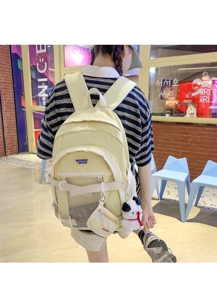 Öğrenci Okul Rahat Naylon Sırt Kadın Büyük Kapasiteli Rahat Sırt Çantası (Yurt Dışından) modelleri