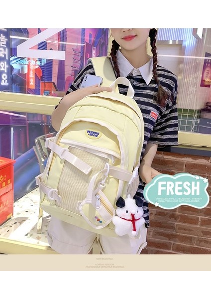 Öğrenci Okul Rahat Naylon Sırt Kadın Büyük Kapasiteli Rahat Sırt Çantası (Yurt Dışından) indirimleri