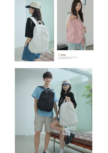 Lise Öğrencisi Okul Çantası Kadın Büyük Kapasiteli Rahat Spor Sırt Çantası Üniversite Öğrencisi Basit Seyahat Sırt Çantası Bilgisayar Çantası (Yurt Dışından) fırsatları