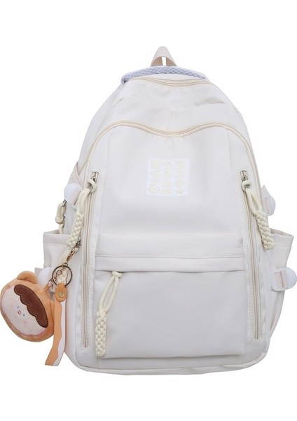 Küçük ve Taze Kızların Okul Çantası Modaya Uygun Ortaokul Öğrencileri Yüksek Değerli Sırt Çantası Japon Basit Üniversite Öğrencileri Düz Renk Seyahat Sırt Çantası Yurt Dışında (Yurt Dışından)