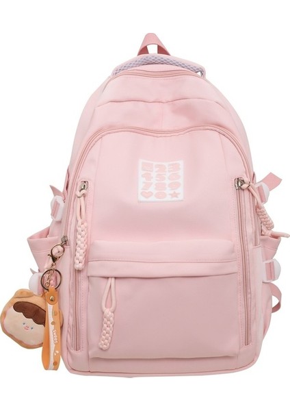 Küçük ve Taze Kızların Okul Çantası Modaya Uygun Ortaokul Öğrencileri Yüksek Değerli Sırt Çantası Japon Basit Üniversite Öğrencileri Düz Renk Seyahat Sırt Çantası Yurt Dışında (Yurt Dışından) fırsatları