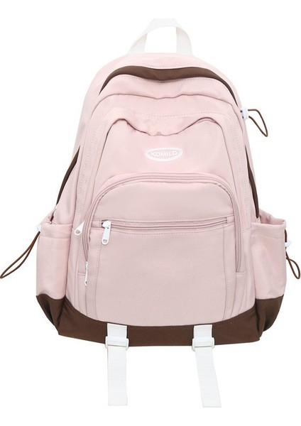 Üniversite Öğrencisi Okul Çantası Kız Kampüs Renk Öğrenci Sırt Çantası Büyük Kapasiteli Rahat Minimalist Sırt Çantası Kadın (Yurt Dışından) indirimleri