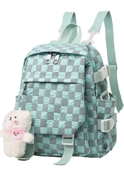 2023 Yeni Dama Tahtası Moda Sırt Çantası, Hafif Yaz Stili, Büyük Kapasiteli, Taze ve Tatlı Stil (Yurt Dışından)