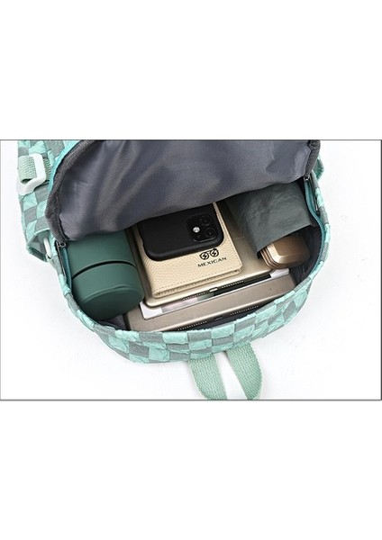 2023 Yeni Dama Tahtası Moda Sırt Çantası, Hafif Yaz Stili, Büyük Kapasiteli, Taze ve Tatlı Stil (Yurt Dışından) fırsatları