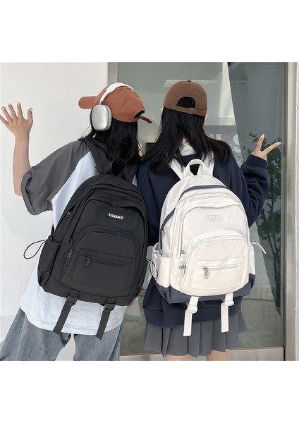 Okul Çantası Kadın Lise Öğrencisi Büyük Kapasiteli Seyahat Sırt Çantası Hafif ve Çok Yönlü Ortaokul Öğrencisi Sırt Çantası (Yurt Dışından) modelleri