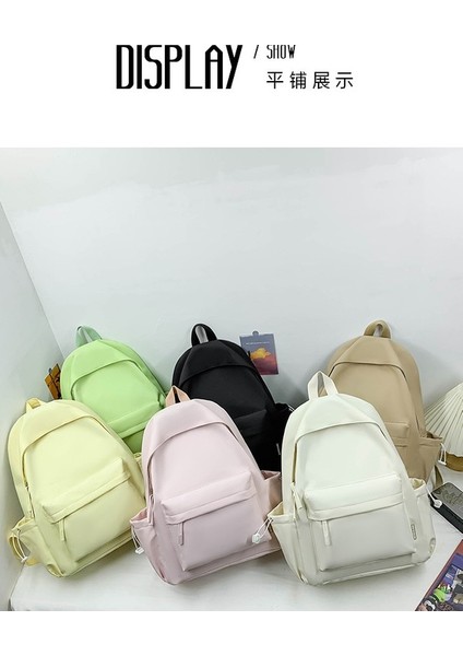 Kolej Tarzı Küçük Taze Okul Kore Versiyonu Modaya Uygun Düz Büyük Kapasiteli Sırt Çok Yönlü Sırt Çantası (Yurt Dışından) modelleri