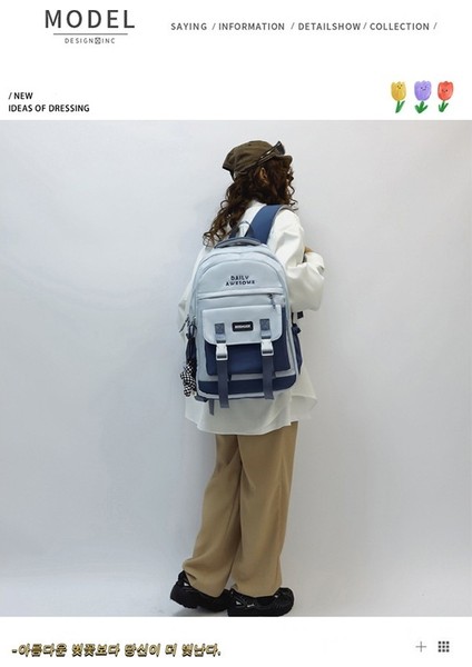 2023 Yeni Rahat Sırt Çantası Basit Büyük Kapasiteli Öğrenci Okul Çantası Açık Seyahat Seyahat Sırt Çantası (Yurt Dışından) fiyatları