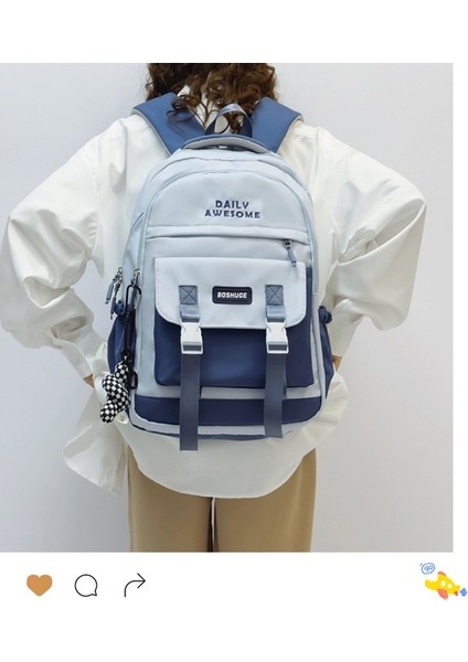 2023 Yeni Rahat Sırt Çantası Basit Büyük Kapasiteli Öğrenci Okul Çantası Açık Seyahat Seyahat Sırt Çantası (Yurt Dışından) indirimleri