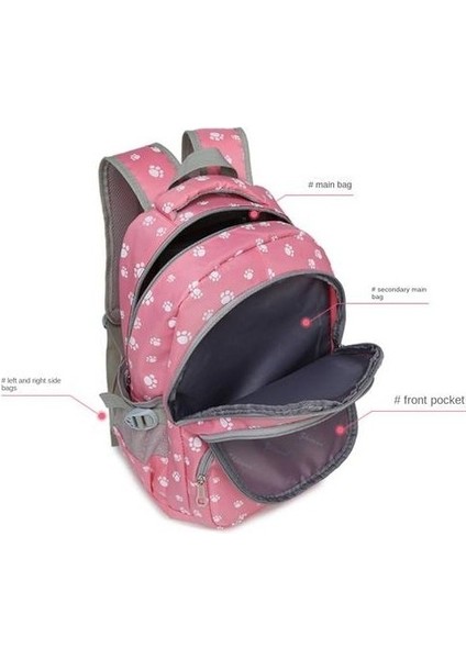 Kadınlar Kore Tarzı Sırt Çantası, Şeker Rengi Moda Öğrenci Sırt Çantası (Yurt Dışından) fırsatları