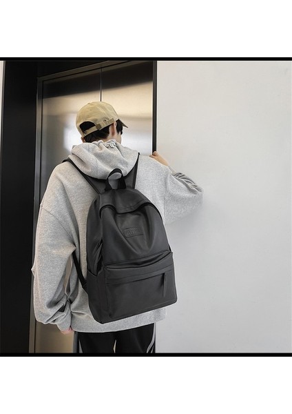 Omuzdan Askili Çanta Kadın Harajuku Kolej Okul Çantası Ortaokul Öğrencisi Kore Versiyonu Basit Düz Renk Büyük Kapasiteli Öğrenci Sırt Çantası (Yurt Dışından) fiyatları