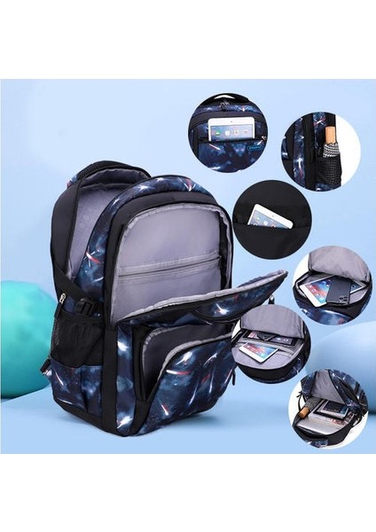 Ilkokul Öğrencileri Için Yıldızlı Okul Çantası, 1. Sınıf Erkek Omurga Koruma Sırt Çantası (Yurt Dışından) fırsatları