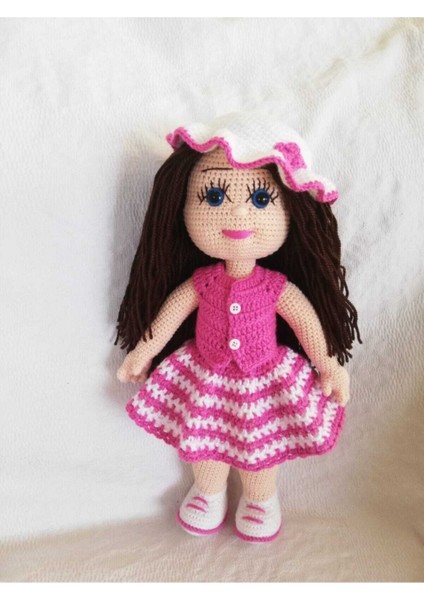 Elite Şeker Kız Bebek Amigurumi Organik Oyuncak 1 Adet