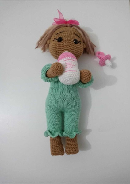Elite Masum Bebek Uyku Arkadaşı Amigurumi Organik Oyuncak 1 Adet
