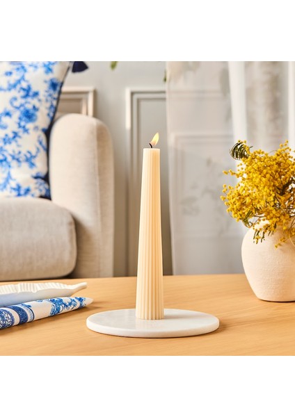 Striped Konik Mum Bej