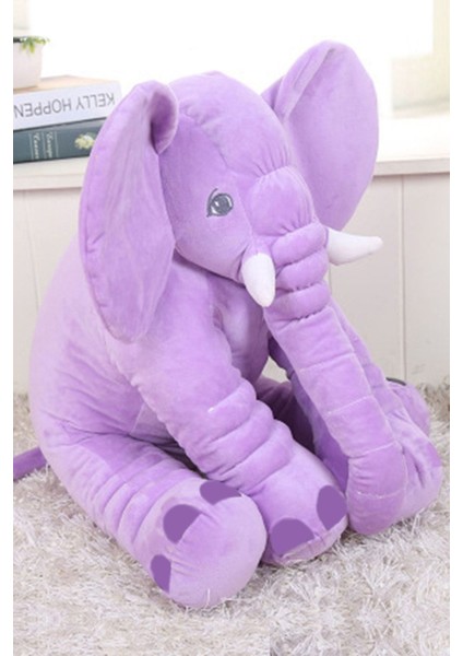 Elite Uyku Arkadaşım Yumuşacık Oyuncak Peluş Lila Uyku Fili 60 cm 1 Adet