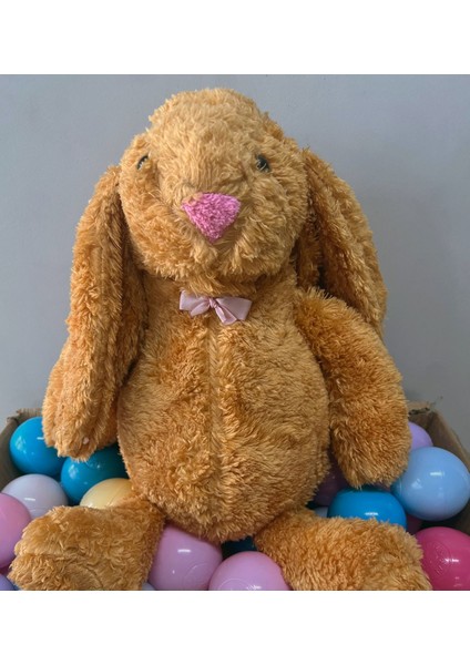 Elite Oyun ve Uyku Arkadaşım Sevimli Uzun Kulak Bunny Peluş Tavşan 65 cm ( %100 Yerli Ürün) 1 Adet fiyatları