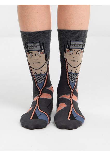Anime Itachi Uchiha Tasarım Soket Çorap